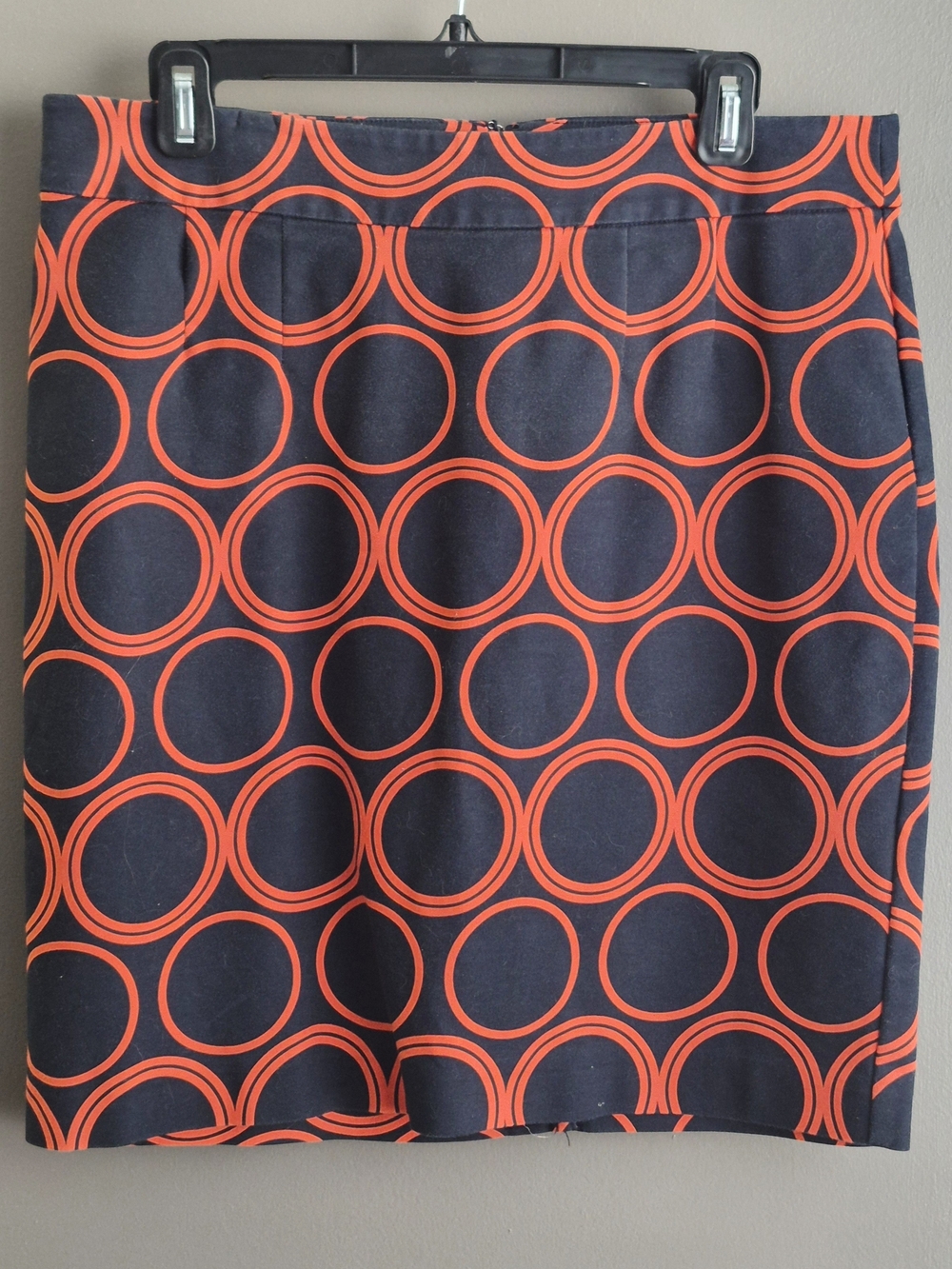 Banana Republic Pencil Skirt - Black with Red Circle Print